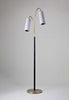 Antique Brass with Black shown with 5" Kelly Empire in Natural Linen with Wolf Silk lining