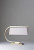Brass shown with 18" Harry Rectangle in Rose Smoke Silk Linen with Cream Card lining