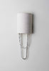 Nickel shown with 6" Semi Cylinder in Natural Linen with Cream Card lining