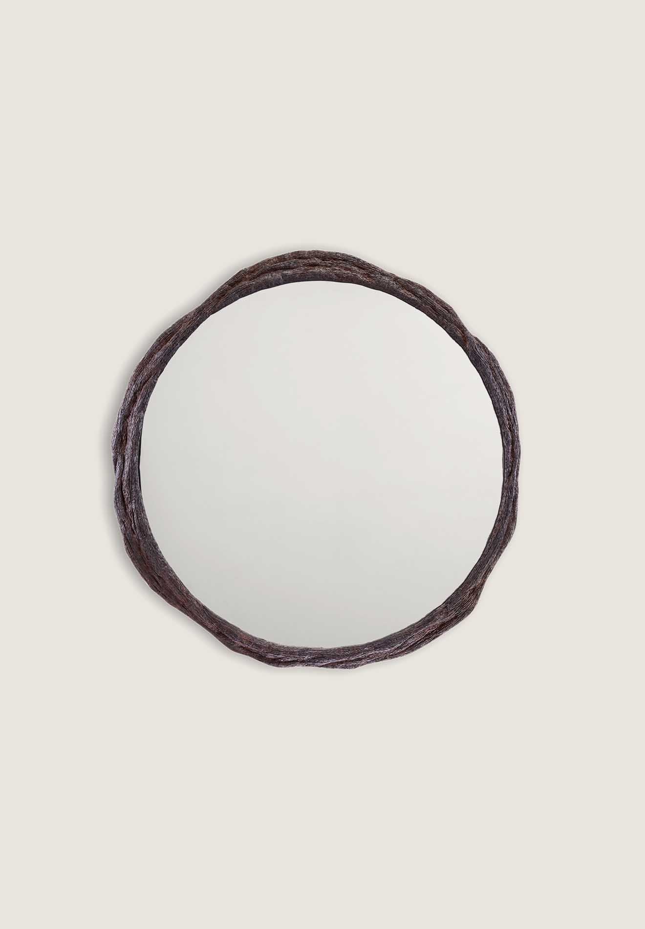 Burnt Wood with Mirror glass
